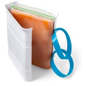 YouCopia FreezeUp Freezer Food, 6 Cup, Meal Prep Bag Container Freeze leftovers